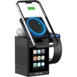 شارژر بی سیم گرین لاین مدل Smart Station Pro LCD