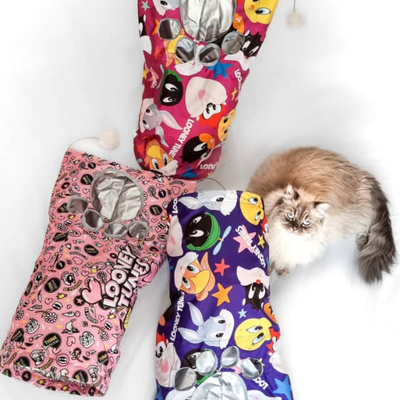 تونل بازی طرحدار گربه / Cat tunnels with patterns