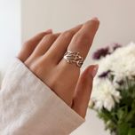 انگشتر اسم نقره با طراحی اختصاصی