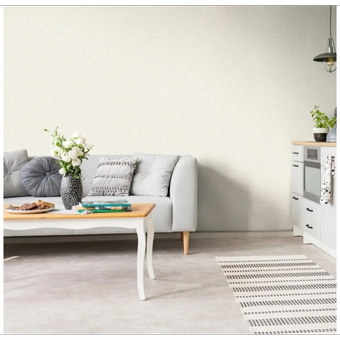 کاغذ دیواری کربن کد 10278 کرم استخوانی زیگزاگی هفت هشتی