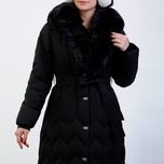 کاپشن یقه خزدار