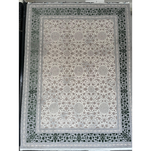 فرش 1200شانه تراکم 3600 گل برجسته نخ ترک 12 رنگ کد 1200323