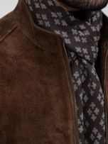 شالگردن موهر ترک قهوه‌ای کد s218