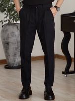 شلوار لینن مشکی بندک دار p164