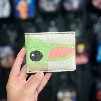 کیف پول چرم طرح بیبی یودا