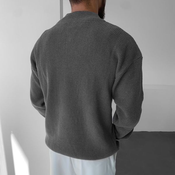 بافت نیم زیپ ذغالی