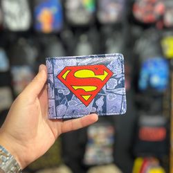 کیف پول چرم مدل سوپرمن