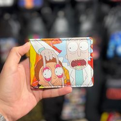 کیف پول طرح چرم مدل rick and Morty