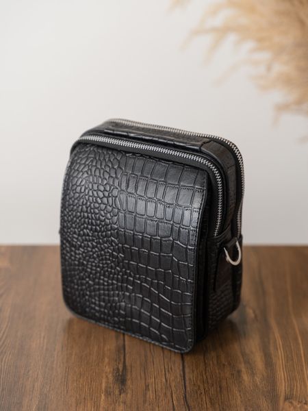 کیف کمری کروکودیل مشکی b189