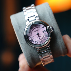 ساعت زنانه cartier طرح بلن‌بلو صورتی