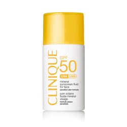 ضدآفتاب بی رنگ مینرال کلینیک Clinique Broad Spectrum SPF 50 Mineral Sunscreen Fluid For Face حجم 30 میلیلیتر