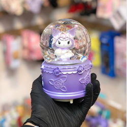 گوی موزیکال چراغدار پمپ دار کرومی