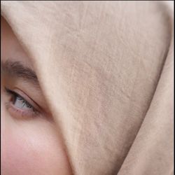 روسری وال کرم کاراملی