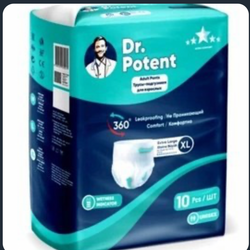 پوشک شورتی بزرگسال دکتر پوتنت ( Dr. Potent ( XL سایز بزرگ جاذب بسته 10 عددی