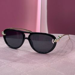 عینک Bottega veneta مشکی دسته طلایی کد 27