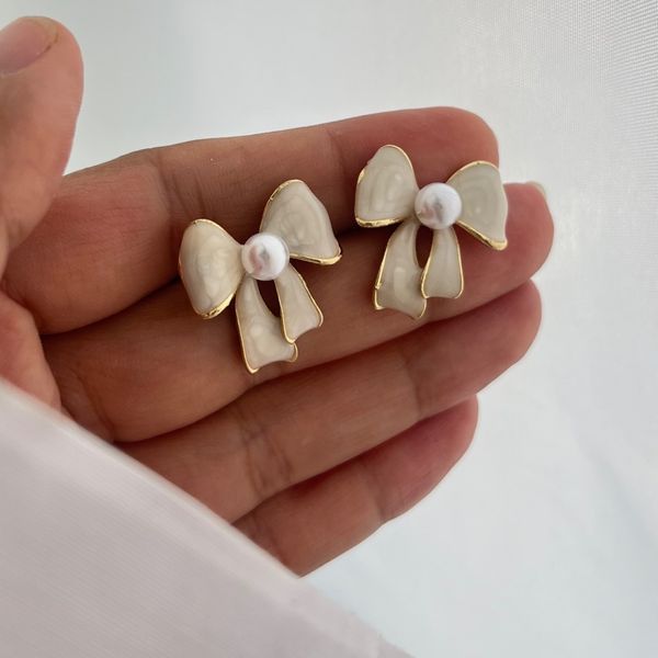 گوشواره میناکاری پاپیونی