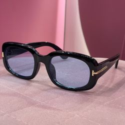 عینک Tom ford فرم مشکی شیشه آبی کد 31