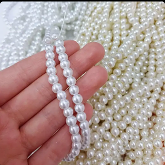 مروارید سنگی سایز 6 سفید