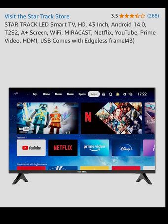 تلویزیون استارترک هوشمند 43اینچ ST-43D-AZ2200-SMART