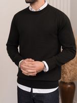 بافت یقه گرد مشکی sh401