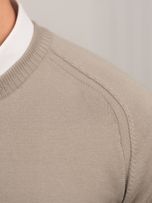 بافت یقه گرد کرم تیره sh393