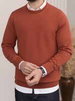 بافت یقه گرد آجری sh402