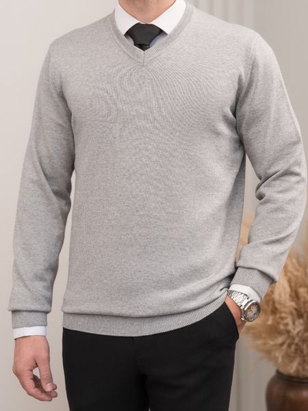 بافت یقه هفت طوسی روشن ملانژ sh405