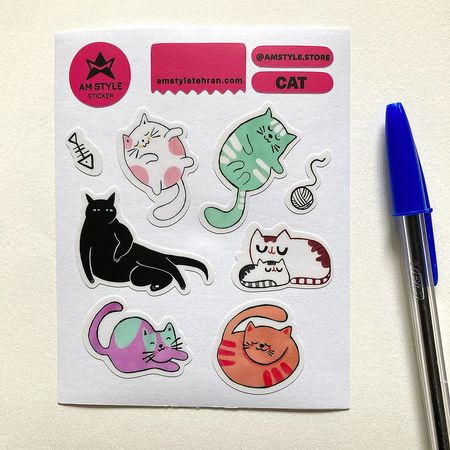 استیکر گربه