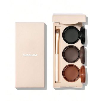 پالت سه‌تایی خط چشم و ابرو ژلی شیگلم STREAMLINE BROW & EYELINER GEL SHEGLAM