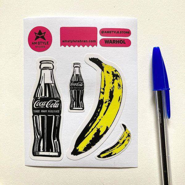 استیکر موز و کوکا، اندی وارهول
