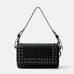 کیف دوشی برشکا طرح ضربدری (Bershka)