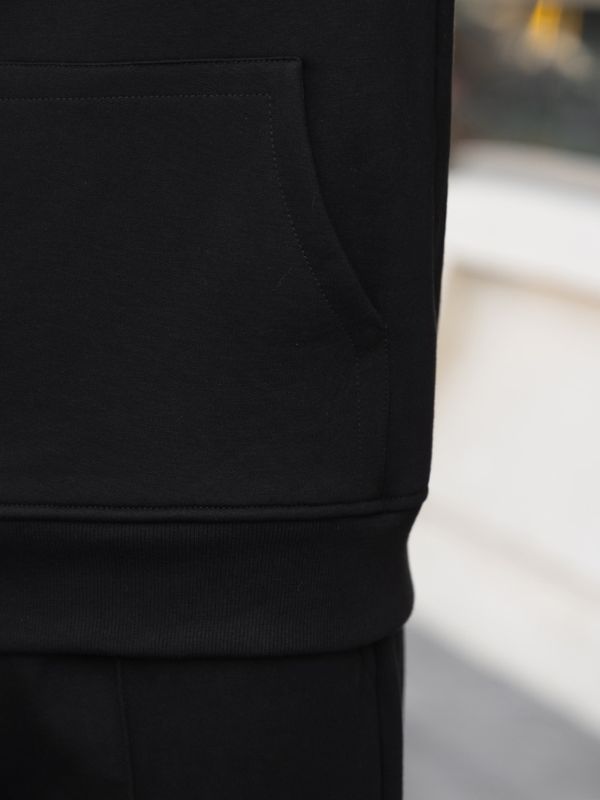 ست هودی جاگر مشکی ساده sp100