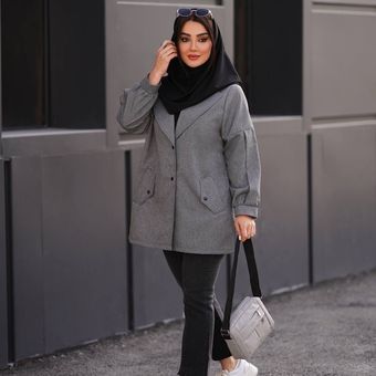 مانتو پرشیا کوتاه آستین مچی