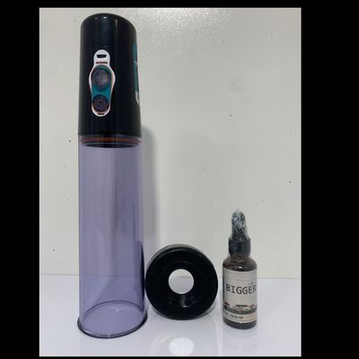 بادکش وکیوم شارژی + روغن حجم دهنده بیگر 60 میل