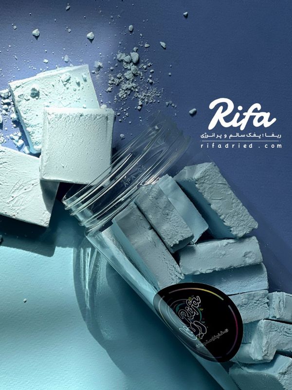 بستنی خشک انجمادی پفکی طعم بلوبری