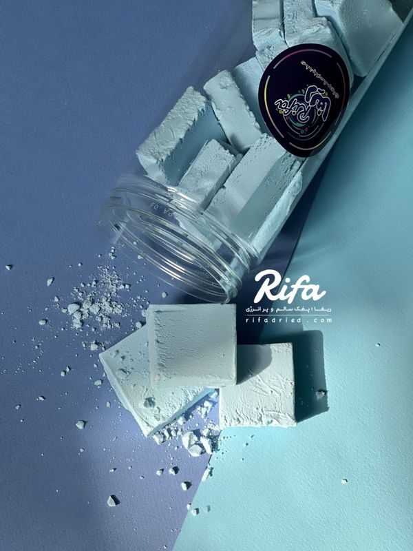 بستنی خشک انجمادی پفکی طعم بلوبری