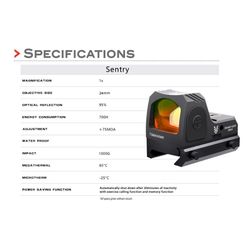 مینی رددات TK برند swamp deer  TK 1x24 Sentry