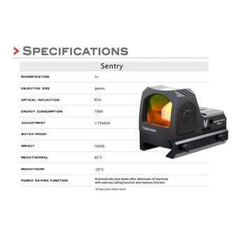 مینی رددات TK برند swamp deer  TK 1x24 Sentry
