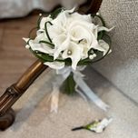 دسته گل  عروس خاص شیپوری اروپایی لمسی 20 شاخه