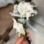 دسته گل  عروس خاص شیپوری اروپایی لمسی 20 شاخه