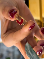 انگشتر قلب قرمز