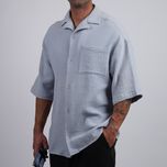 پیراهن آستین کوتاه لینن کد 231021