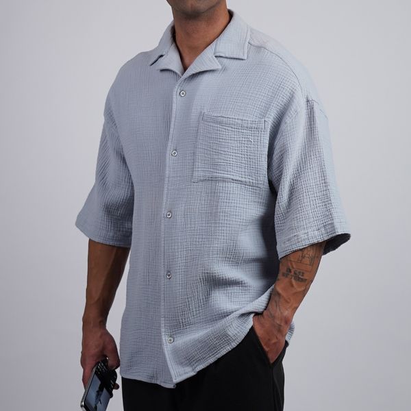 پیراهن آستین کوتاه لینن کد 231021