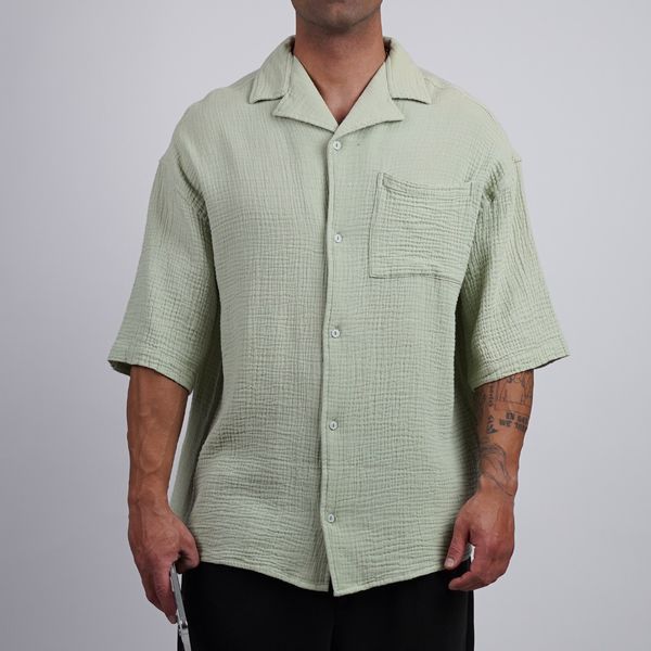 پیراهن آستین کوتاه لینن کد 231021