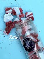 بستنی خشک انجمادی پفکی طعم بلوبری شاتوت