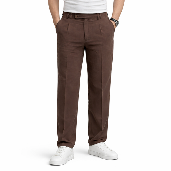 شلوار پارچه ای ریلکس پشت کش zara