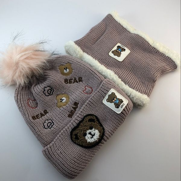 کلاه و شال گردنی فول خرسی