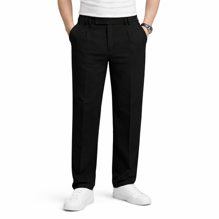 شلوار پارچه ای ریلکس پشت کش zara