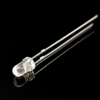 ال ای دی 3mm آبی شیشه ای پایه بلند ( پک 5 عددی )