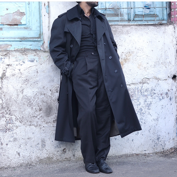 ترنچ کت مشکی برند Stafford